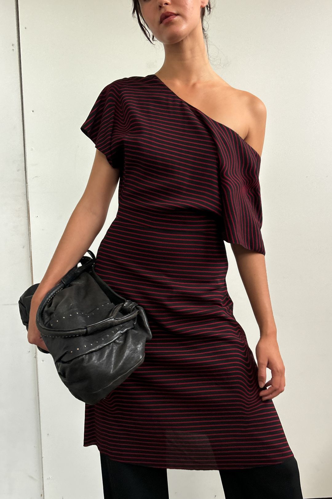 STRIPE KNEE LENGTH DRESS by PRADA in size AU/UK 8 from DRESSES category