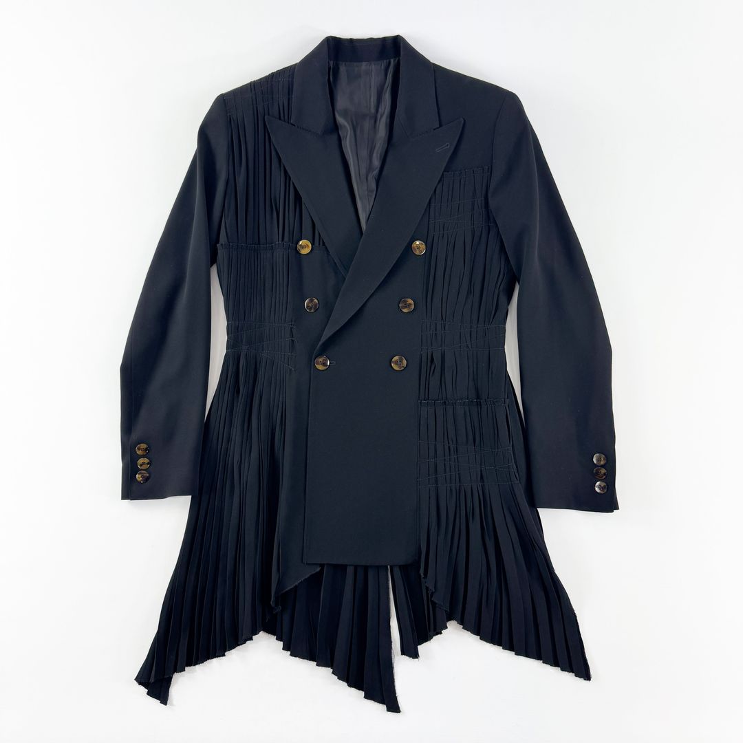 Jean Paul Gaultier Pleated Tail Coat FW2002 by JEAN PAUL GAULTIER in size L from COATS & JACKETS category