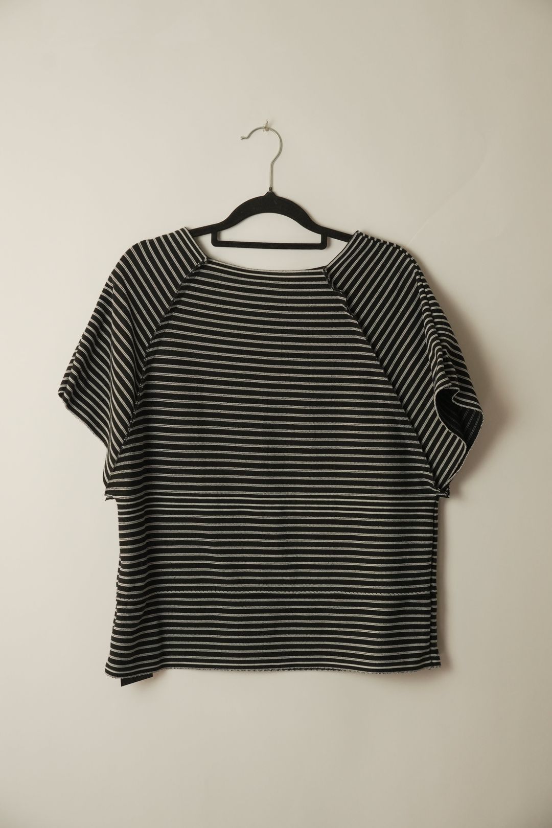 Issey Miyake APOC Striped Raglan Knit SS Top by ISSEY MIYAKE in size S from TOPS category