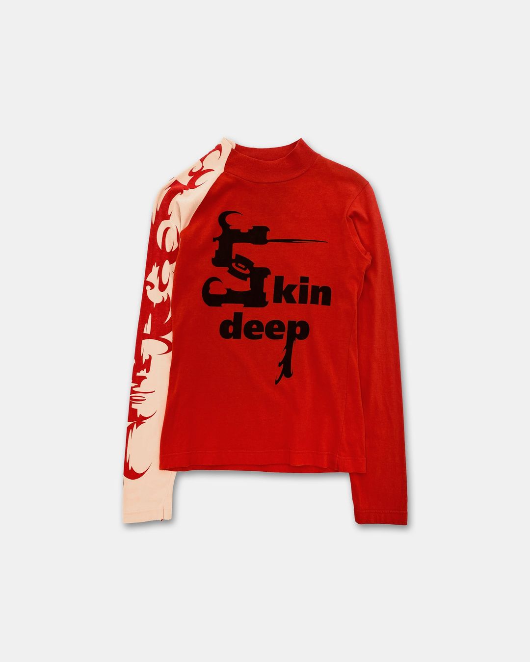 W.&L.T. Walter van Beirendonck AW1997 Skin Deep Longsleeve Top Red by W.&L.T. Walter van Beirendonck in size S from TOPS category