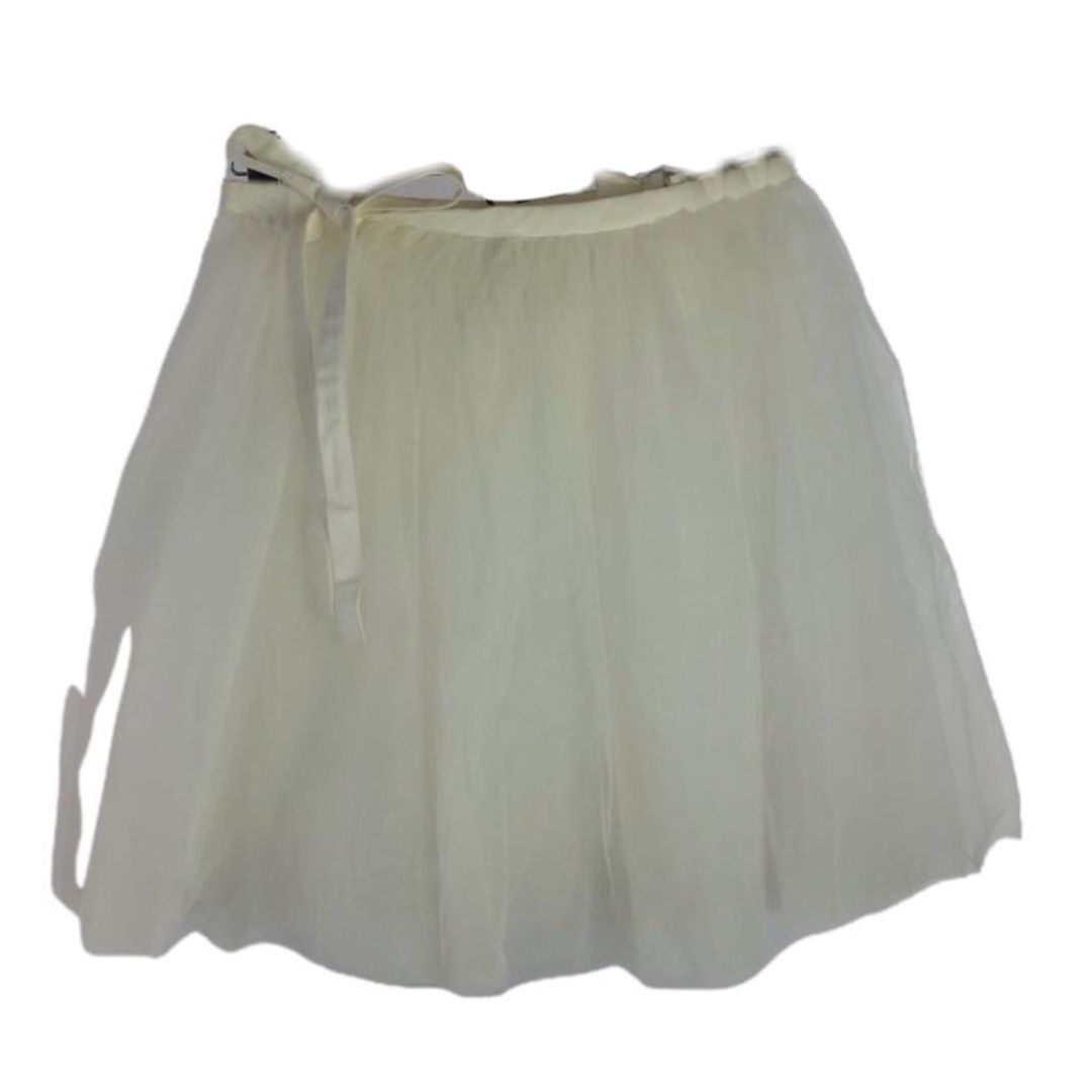 Black Comme Des Garcons White Wrap Tulle Mini Skirt by COMME DES GARÇONS in size XS from SKIRTS category