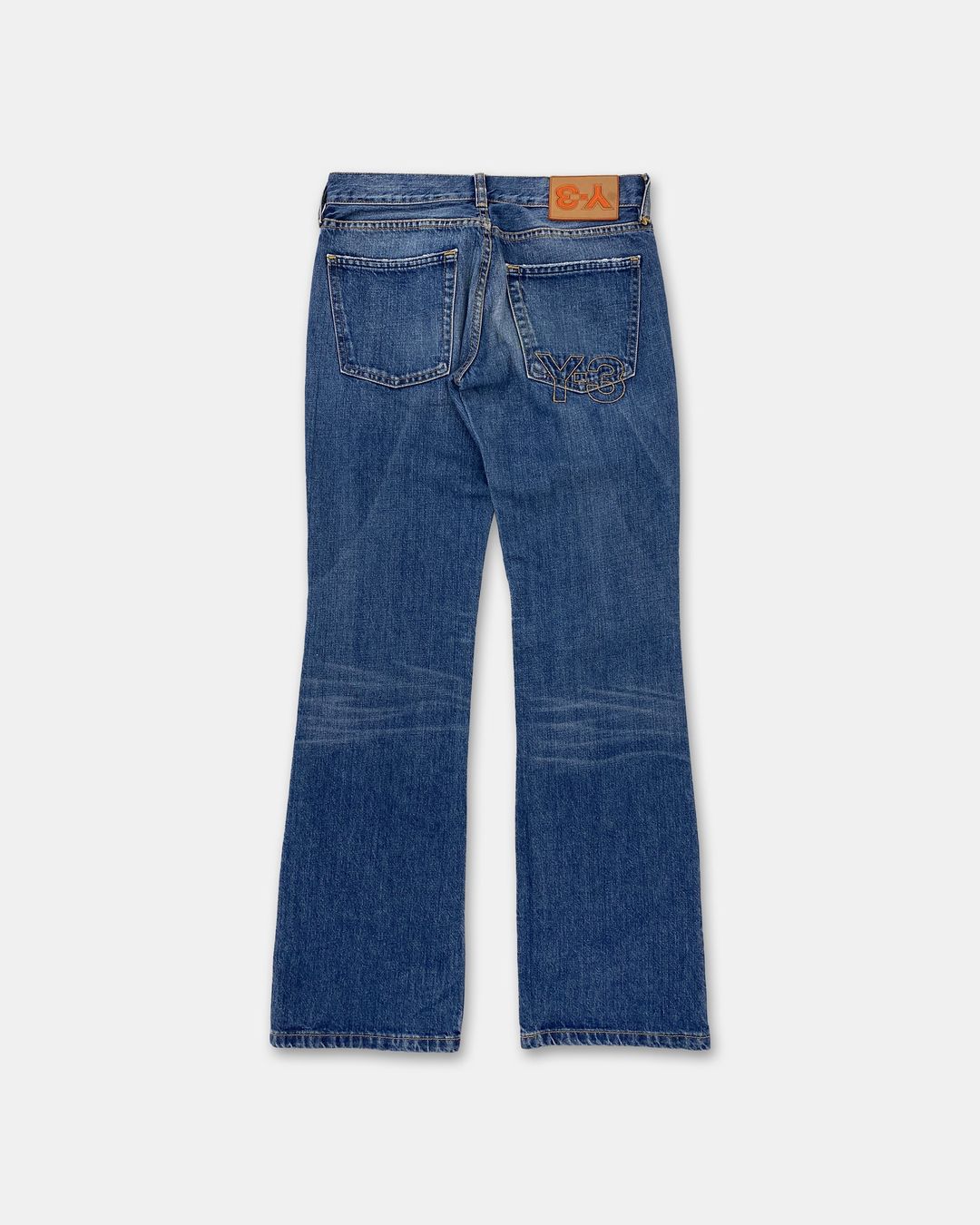 Y-3 AW2005 Upside Down Patch Denim Blue by Y-3 in size W28 from DENIM category