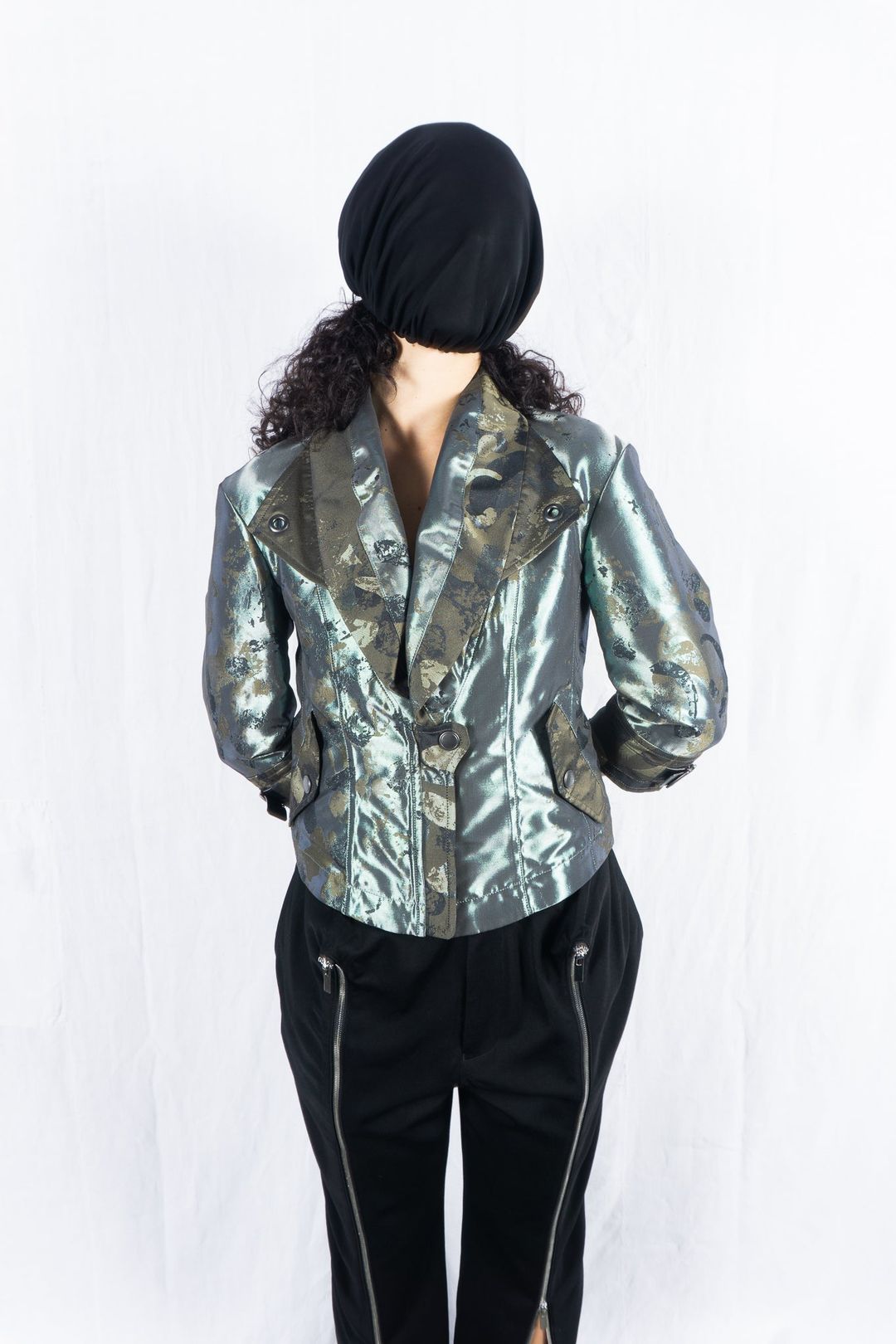 Issey Miyake S/S 2009 printed 3/4 sleeve jacket by ISSEY MIYAKE in size M from COATS & JACKETS category
