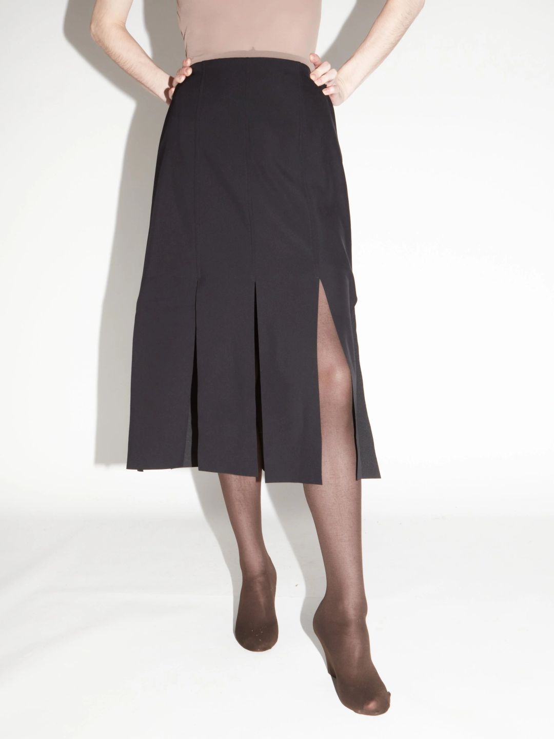 pinko multi slit midi skirt by Pinko in size AU/UK 10 from SKIRTS category