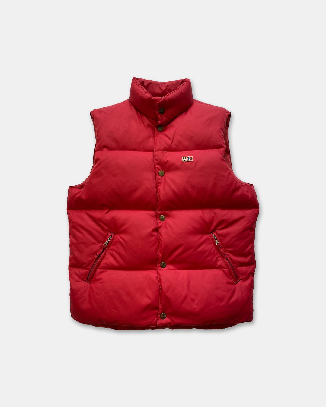 Napapijri 2000s Puffer Vest Red by Napapijri in size S from COATS & JACKETS category