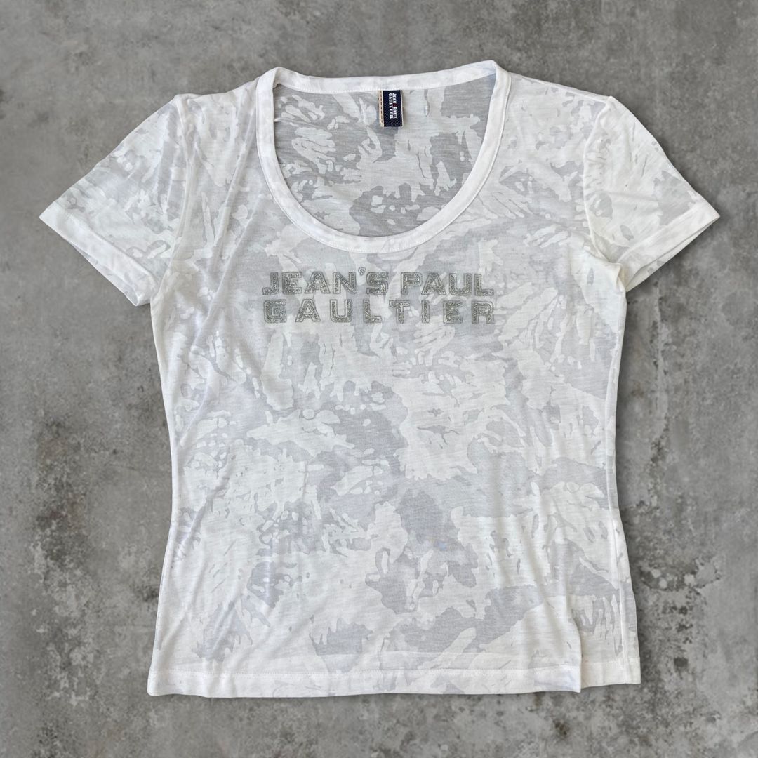 JEAN PAUL GAULTIER LOGO T-SHIRT - S/M by JEAN PAUL GAULTIER in size XS from TOPS category