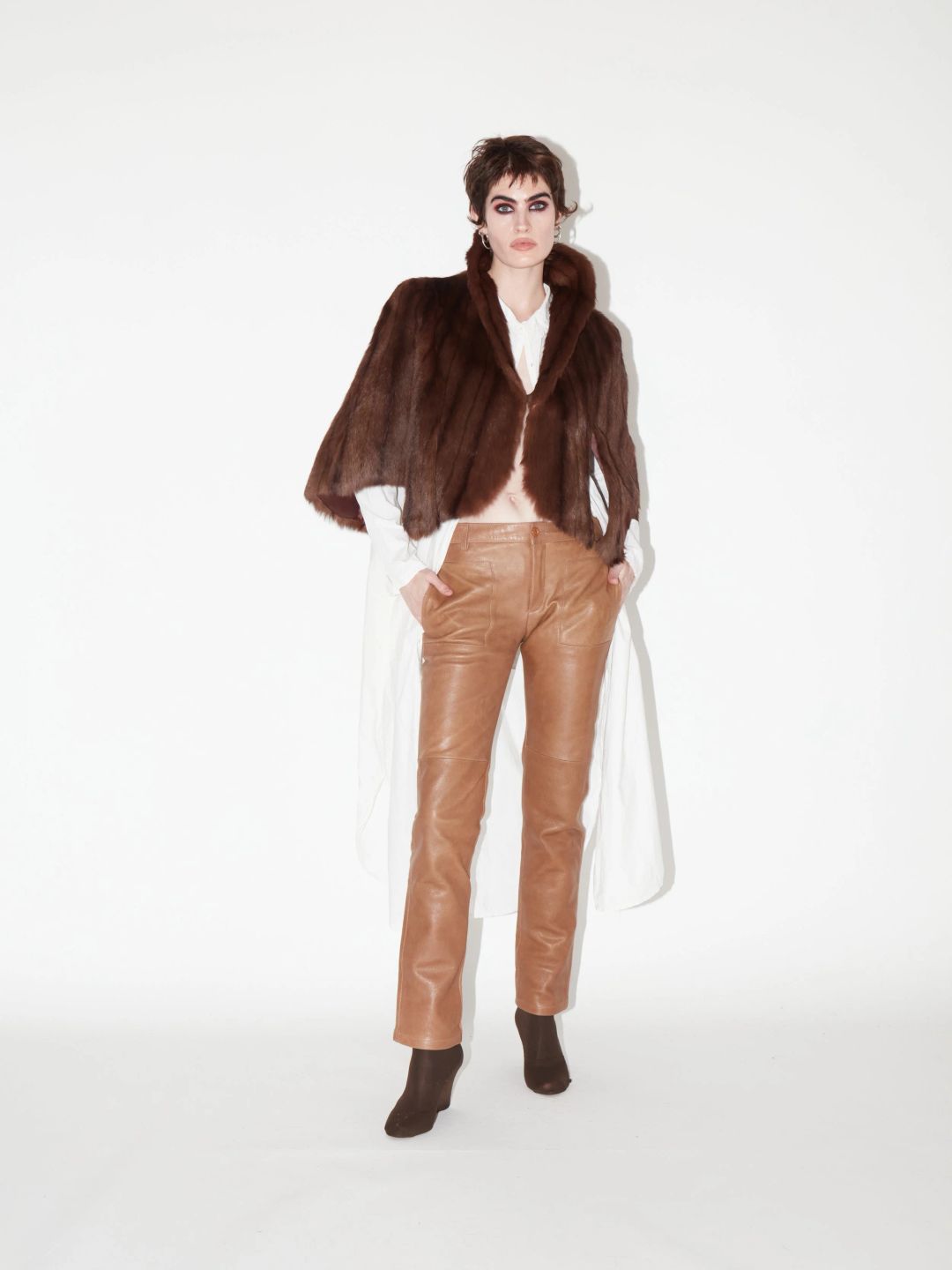 vintage fur capelet by undefined in size ONE SIZE from FURS category