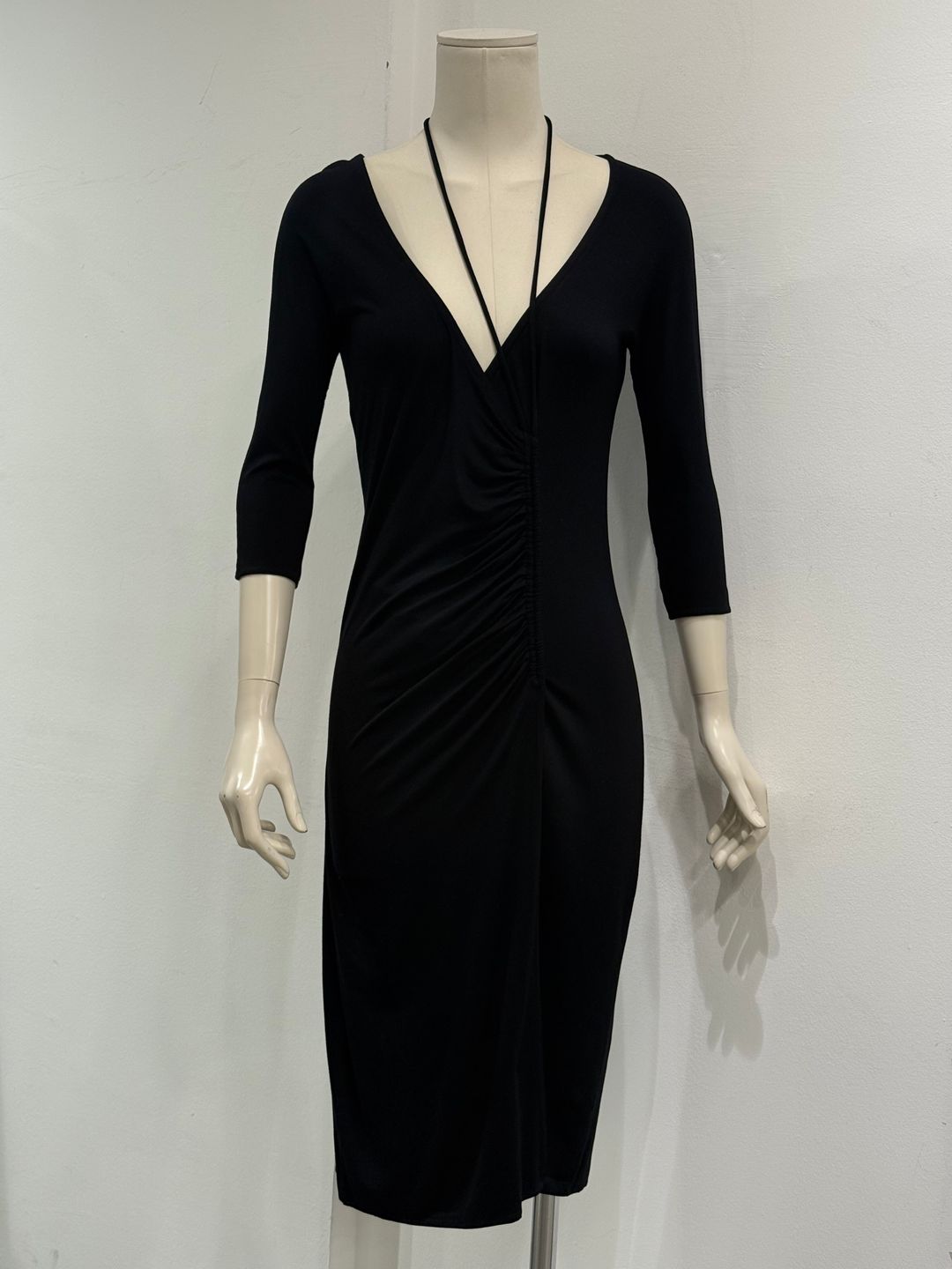 2008 Maison Margiela 2-in-1 ruched midi dress by MAISON MARGIELA in size EU 42 from DRESSES category