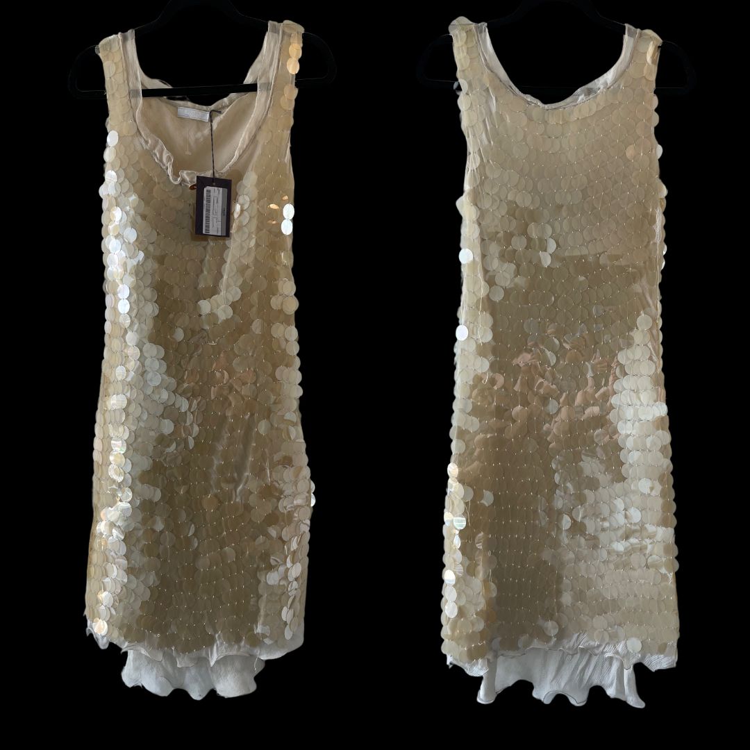 Prada Spring Summer 1999 Chiffon & Paillette Dress by PRADA in size ONE SIZE from N/A category