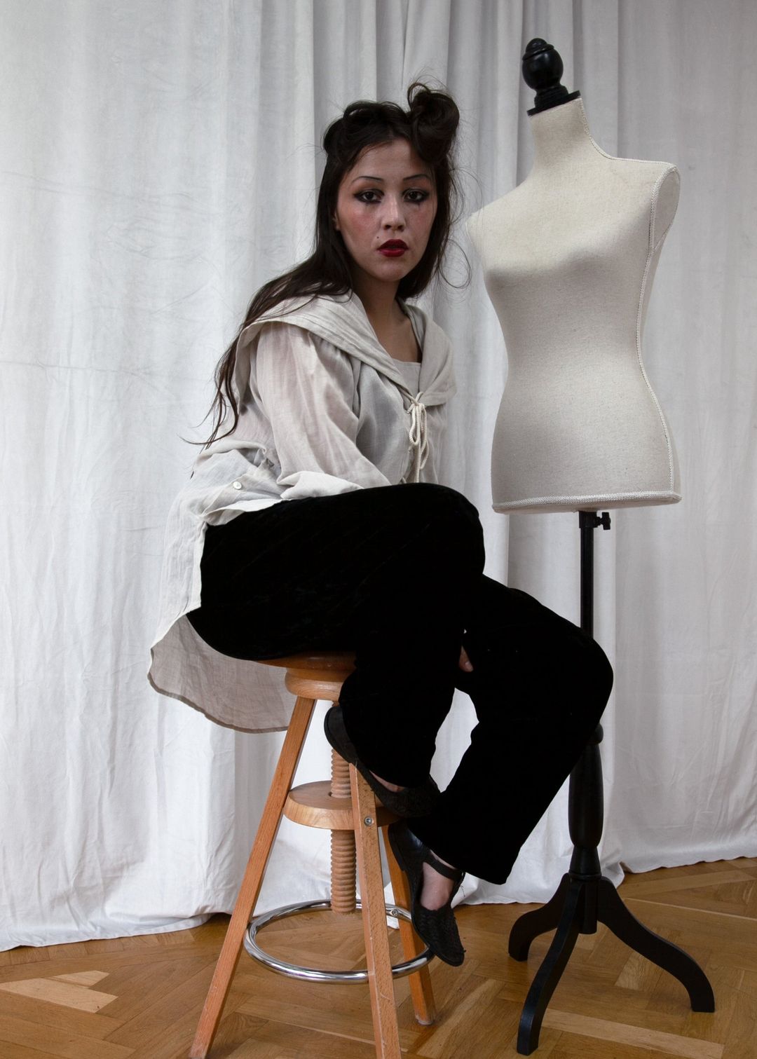 Ann Demeulemeester sailor blouse, 2000’s by ANN DEMEULEMEESTER in size M from TOPS category