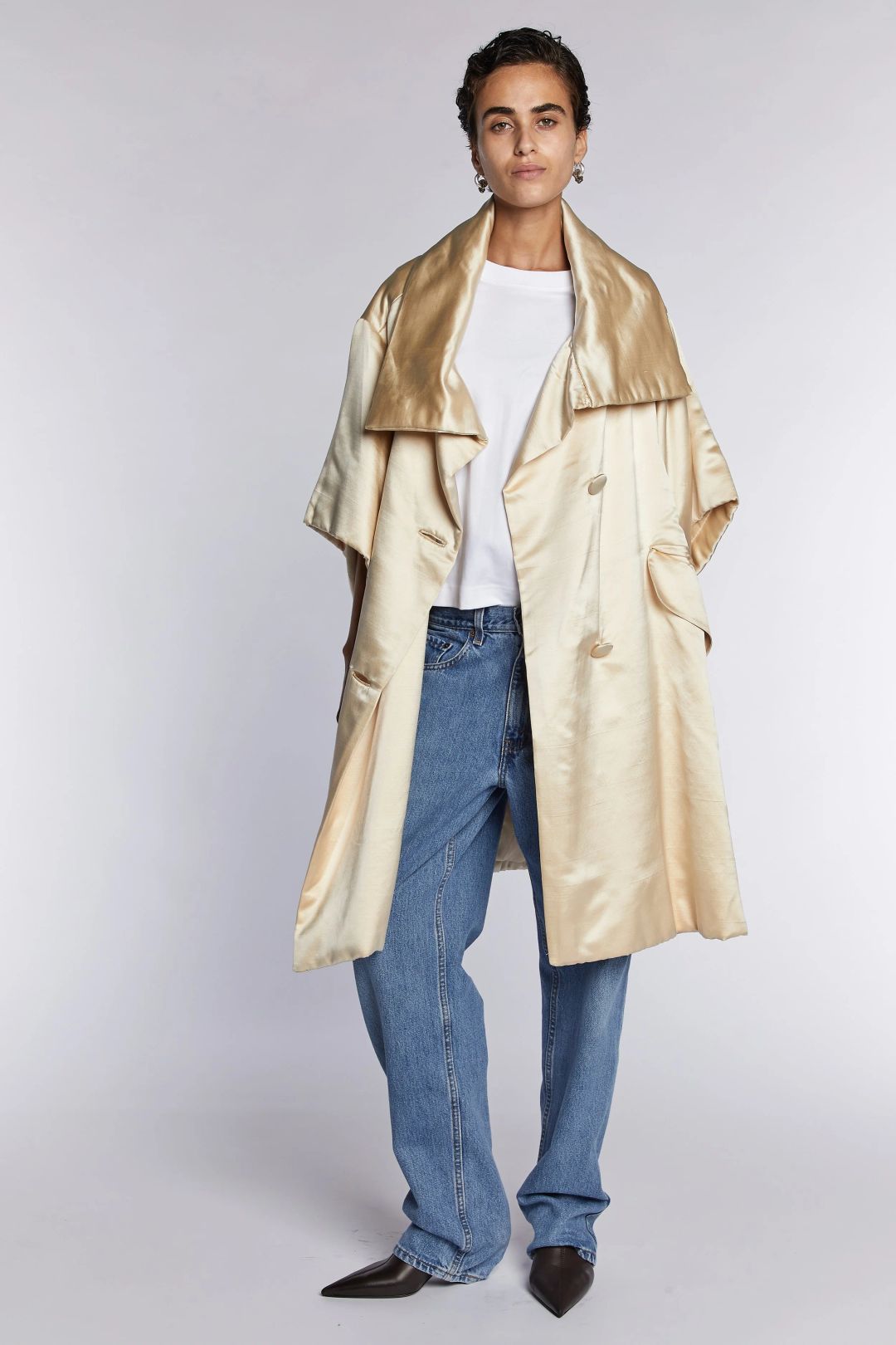 Lanvin Silk Opera Coat 1960s by LANVIN in size ONE SIZE from COATS & JACKETS category