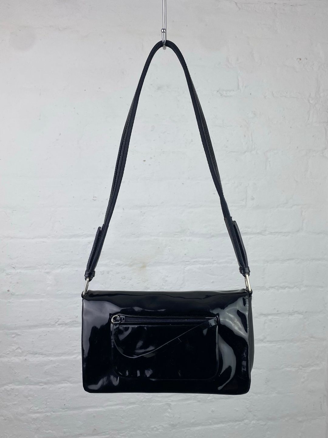 FW 99 Prada Patent Leather Handbag by PRADA in size ONE SIZE from ACCESSORIES category