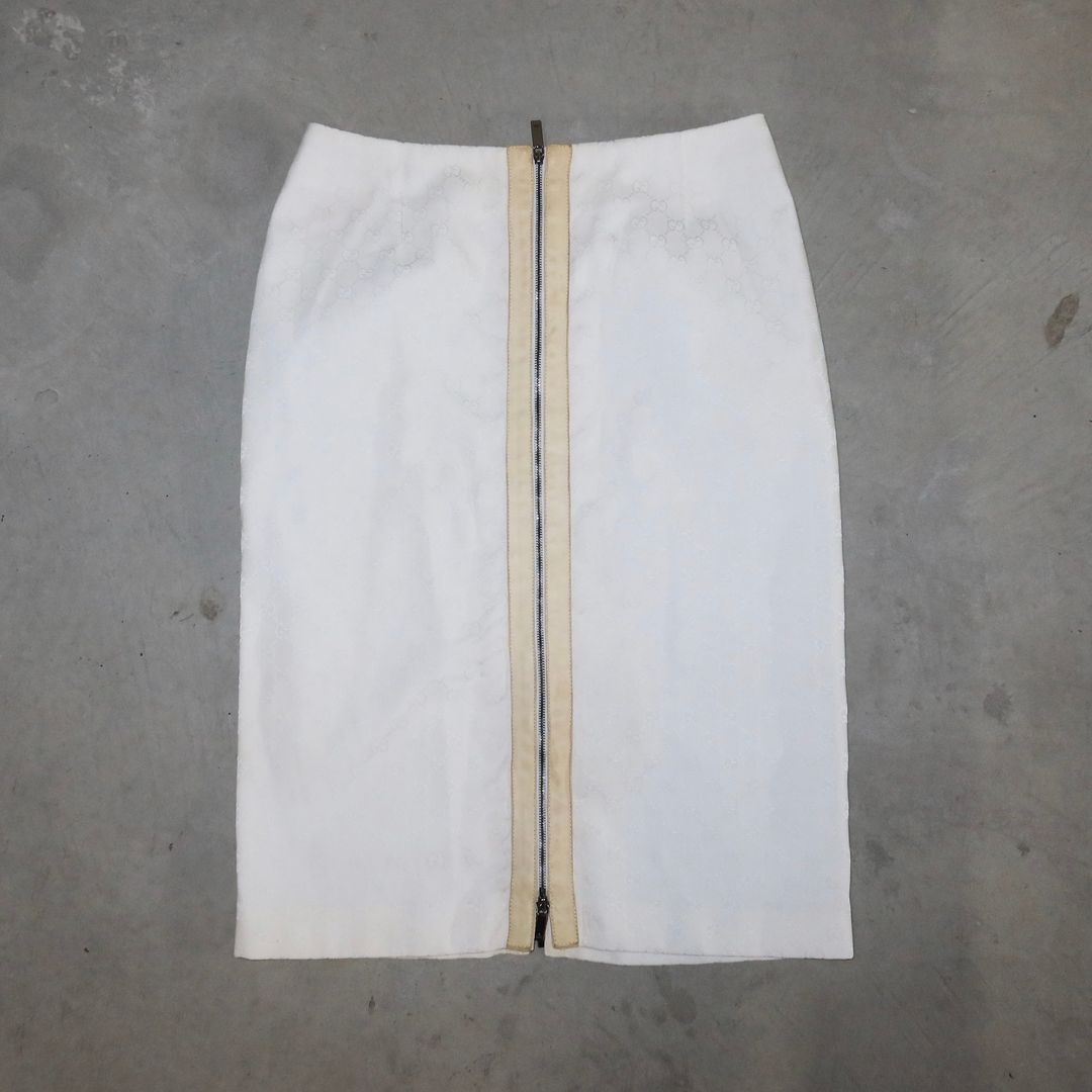 Gucci SS2000 Monogram Pencil Skirt by GUCCI in size AU/UK 6 from SKIRTS category