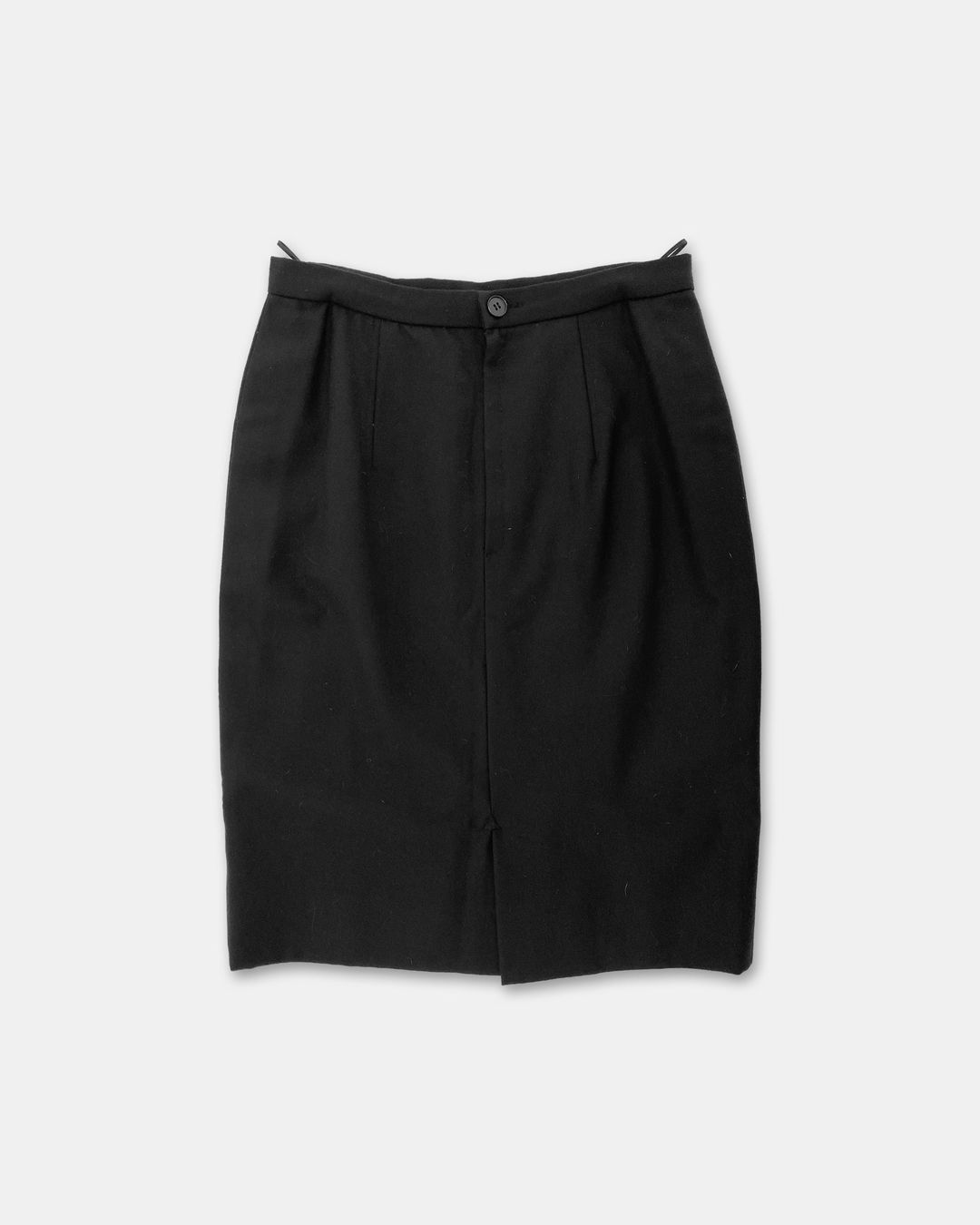 Vintage 1970s Wool Skirt Black by Vintage in size ONE SIZE from SKIRTS category