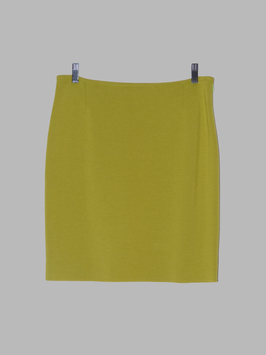 Celine Paris green wool ponti knit short skirt - size 44 by Celine in size EU 44 from SKIRTS category