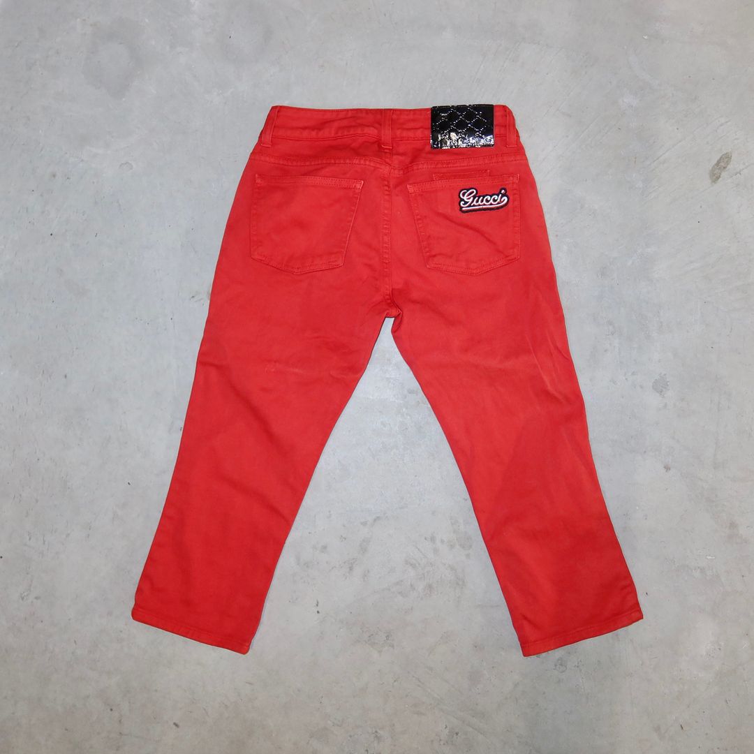 Gucci 2007 Red Capris by GUCCI in size EU 35 from TROUSERS category