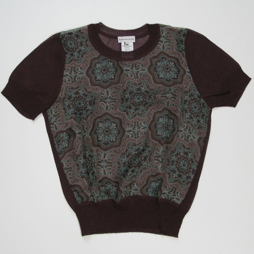 s/s1997 Dries Van Noten silk jumper by DRIES VAN NOTEN in size S from KNITWEAR category