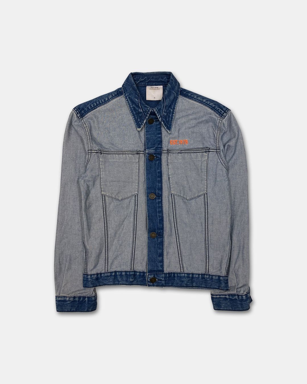 Calvin Klein 205W39NYC by Raf Simons 2010s Inside Out Denim Jacket Blue by Calvin Klein 205W39NYC in size S from COATS & JACKETS category