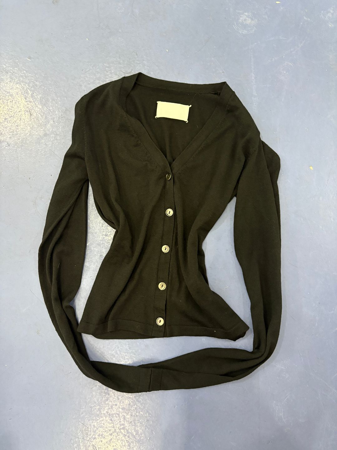 "Straitjacket" Cardigan by MAISON MARGIELA in size ONE SIZE from KNITWEAR category