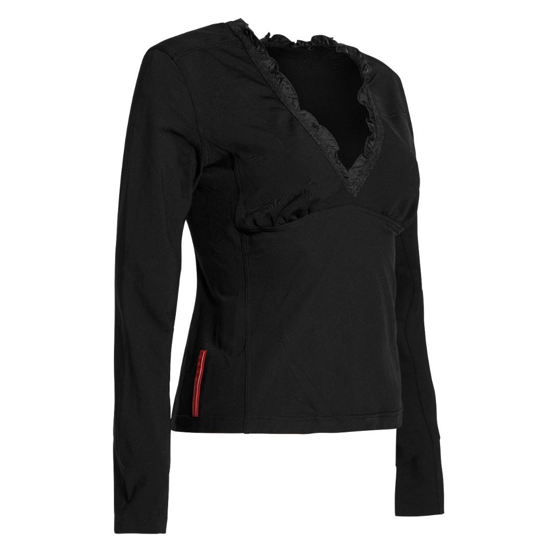 PRADA V-NECK TOP by PRADA in size L from TOPS category