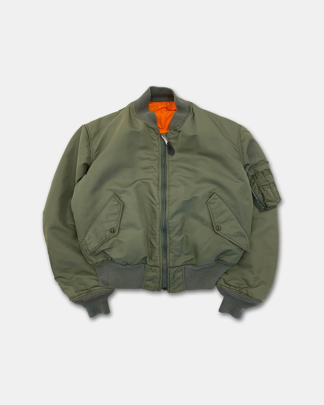 Schott NYC 1980s Made in USA MA-1 Bomber Jacket Green by Schott NYC in size M from COATS & JACKETS category