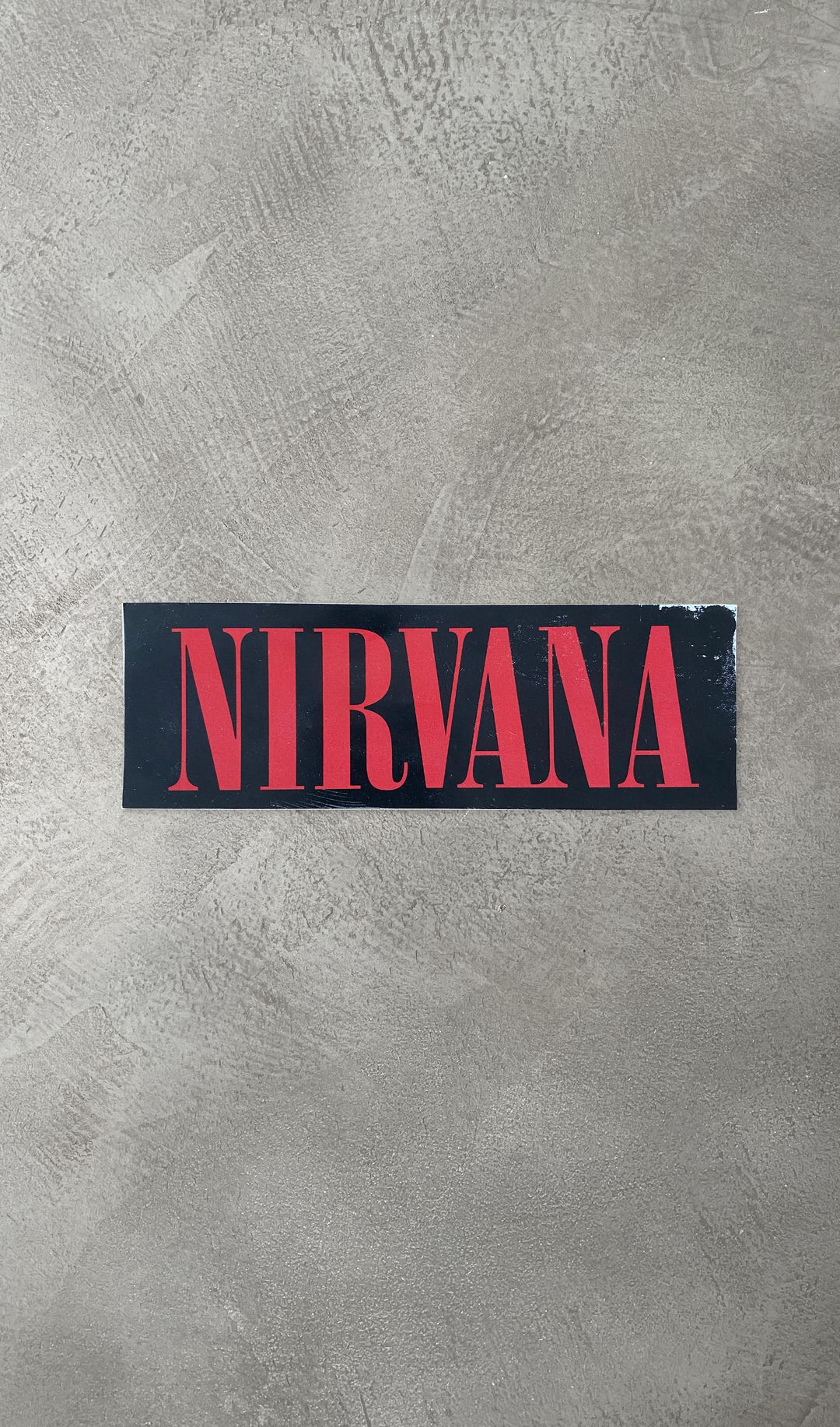 VHS RELEASE LOGO STICKER by NIRVANA in size ONE SIZE from HOME category