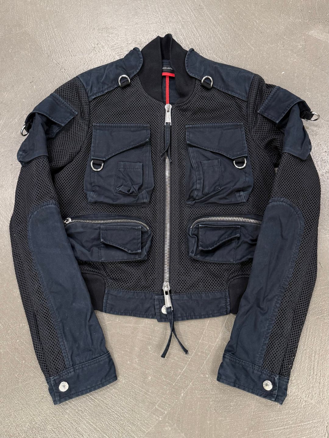 2000s Dsquared2 multi-pocket cargo bomber jacket by DSQUARED2 in size EU 40 from COATS & JACKETS category