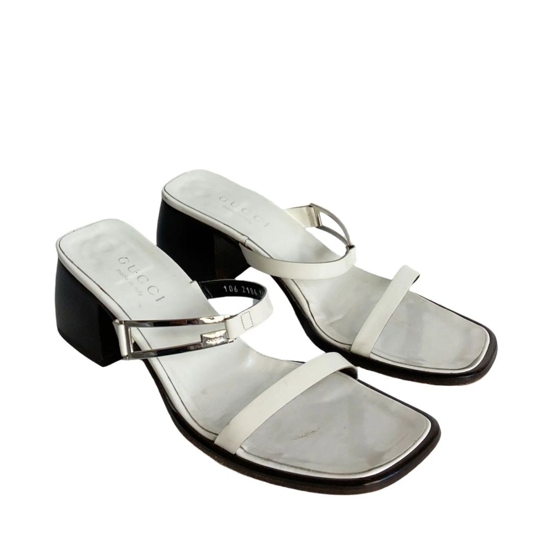 Gucci G Bar Block Mules (36.5) by GUCCI in size EU 36 from SHOES category
