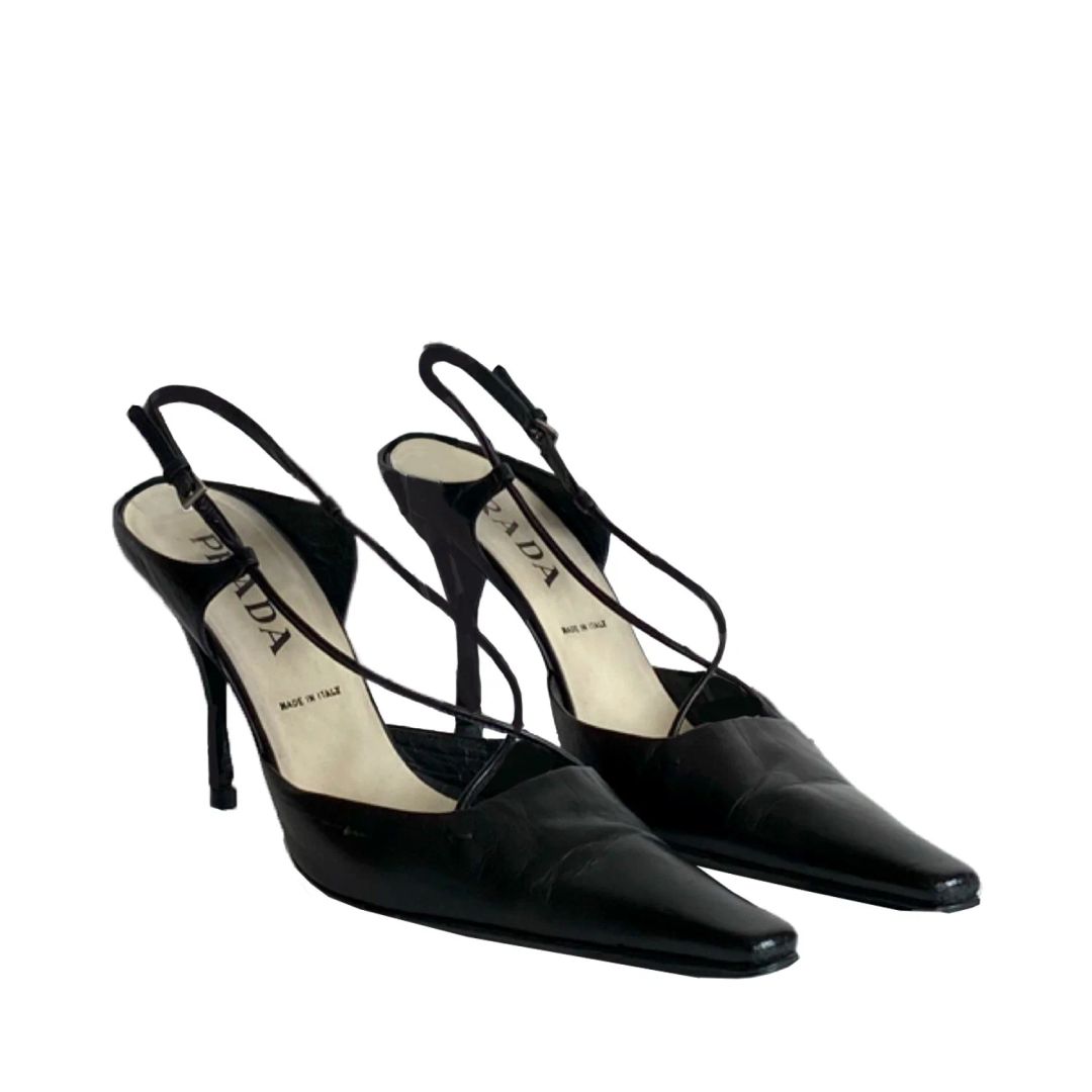 Prada Slingback Heels (39) by PRADA in size EU 39 from SHOES category