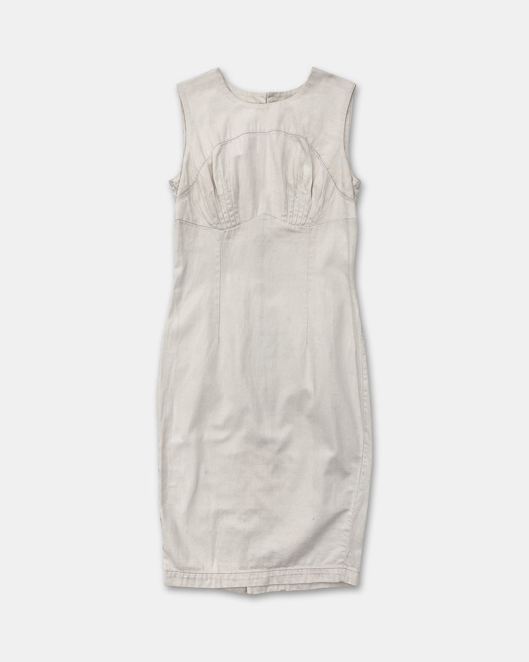Katharine Hamnett 1990s Cotton Dress White Creme by Katharine Hamnett in size M from DRESSES category