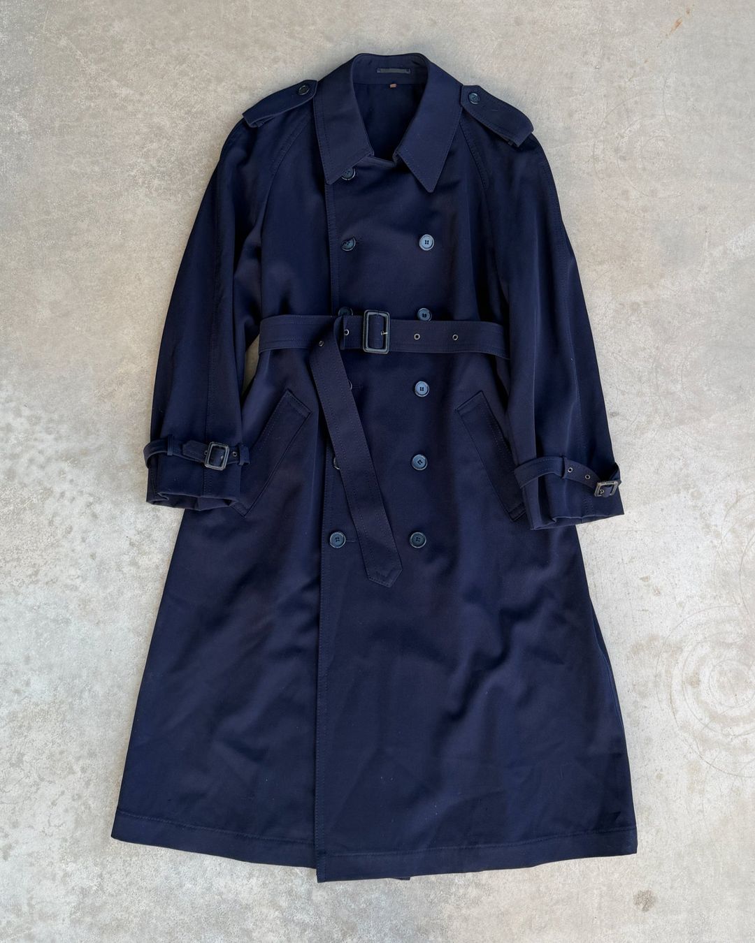 Yves Saint Laurent Wool Double Breasted Mac Trench Coat – M by YVES SAINT LAURENT in size M from COATS & JACKETS category