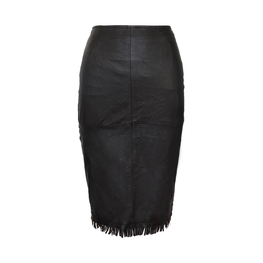 Iceberg Leather Fringe Skirt by Iceberg in size S from SKIRTS category