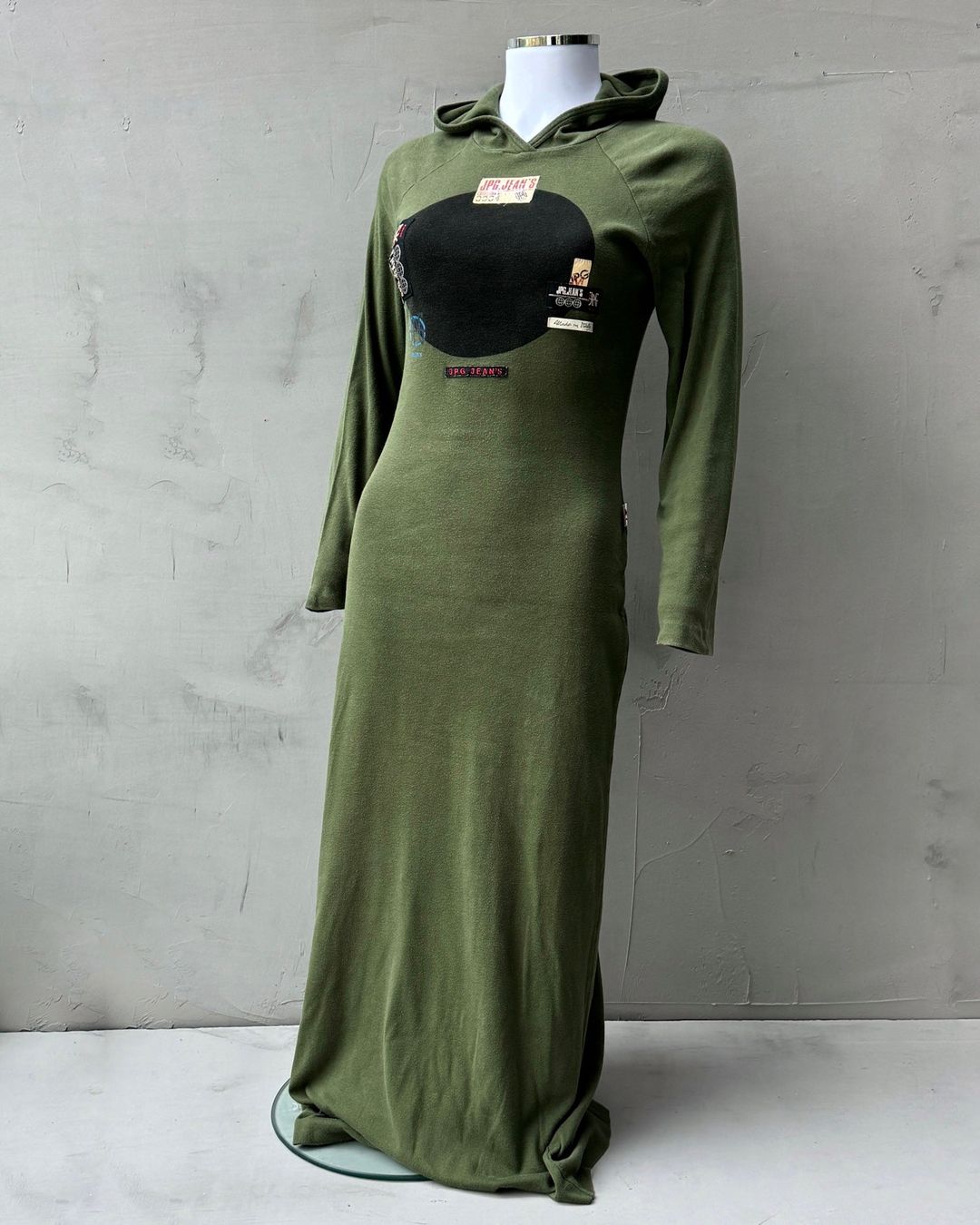 JPG JEANS 1995 'COLLECTION NO. 4' HOODED DRESS - M by JEAN PAUL GAULTIER in size M from DRESSES category