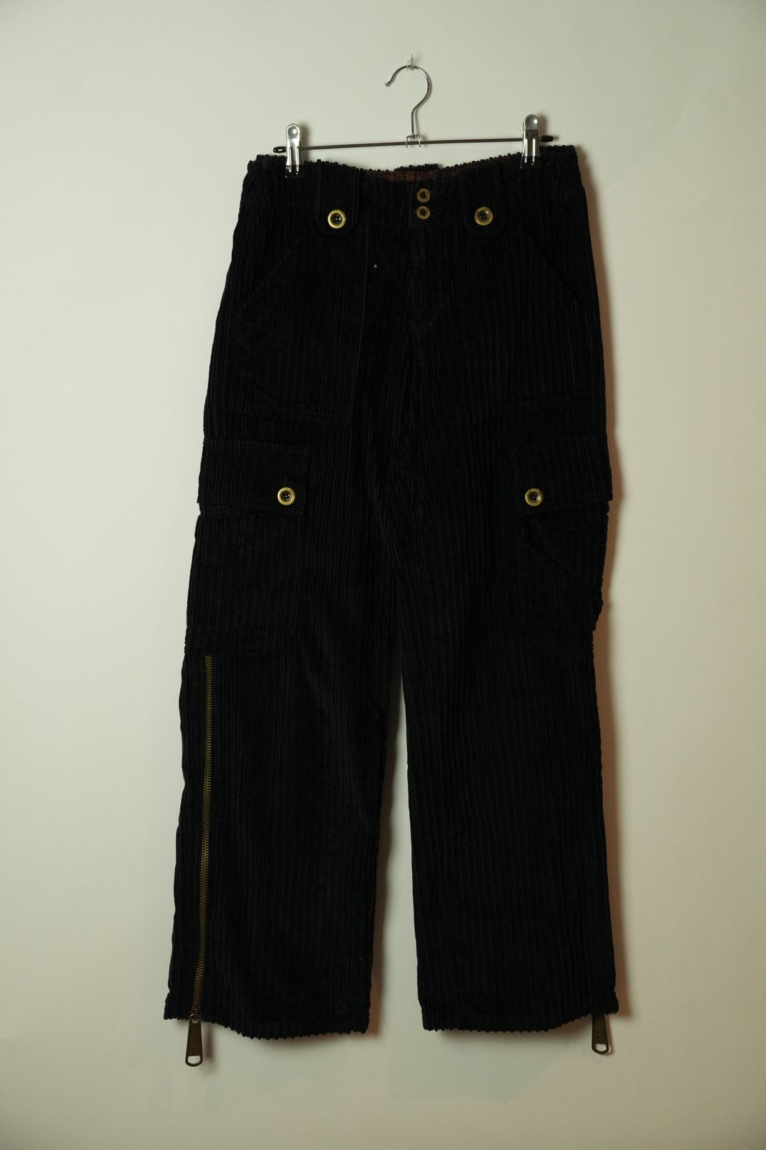 Dolce & Gabbana Cargo Utility Cuodroy Black Zipper Pocket Pants by DOLCE & GABBANA in size XS from TROUSERS category