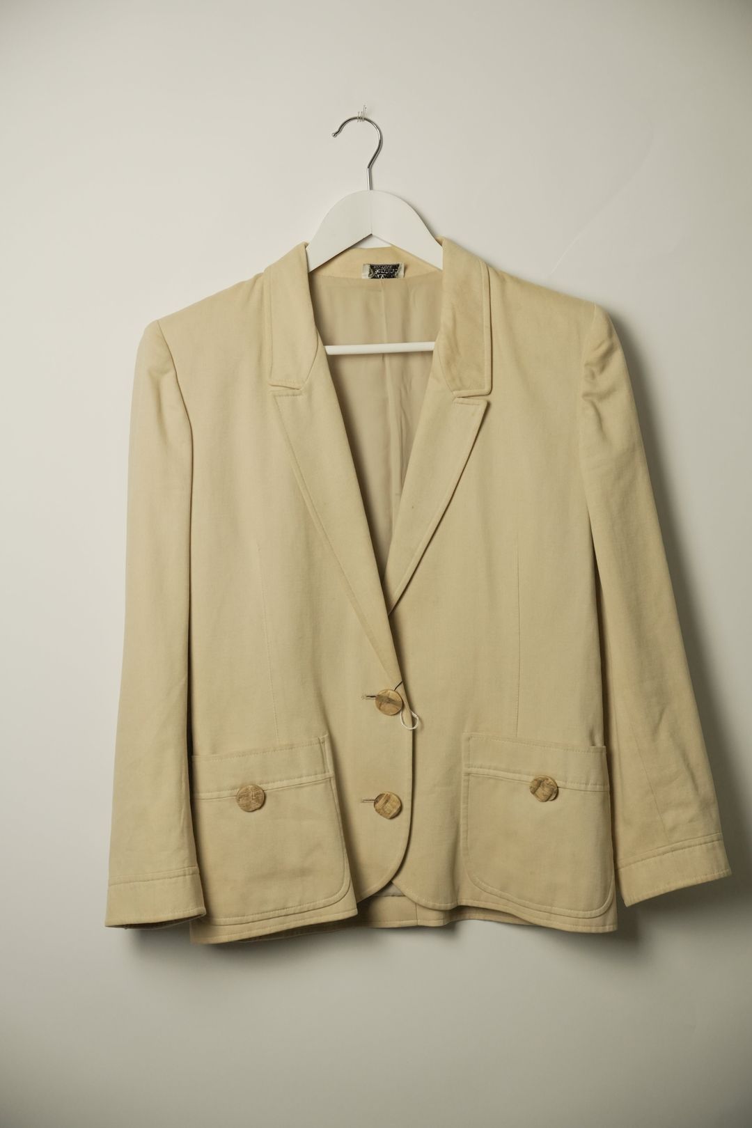 Valentino Beige Sports Cotton Blazer by VALENTINO in size S from COATS & JACKETS category