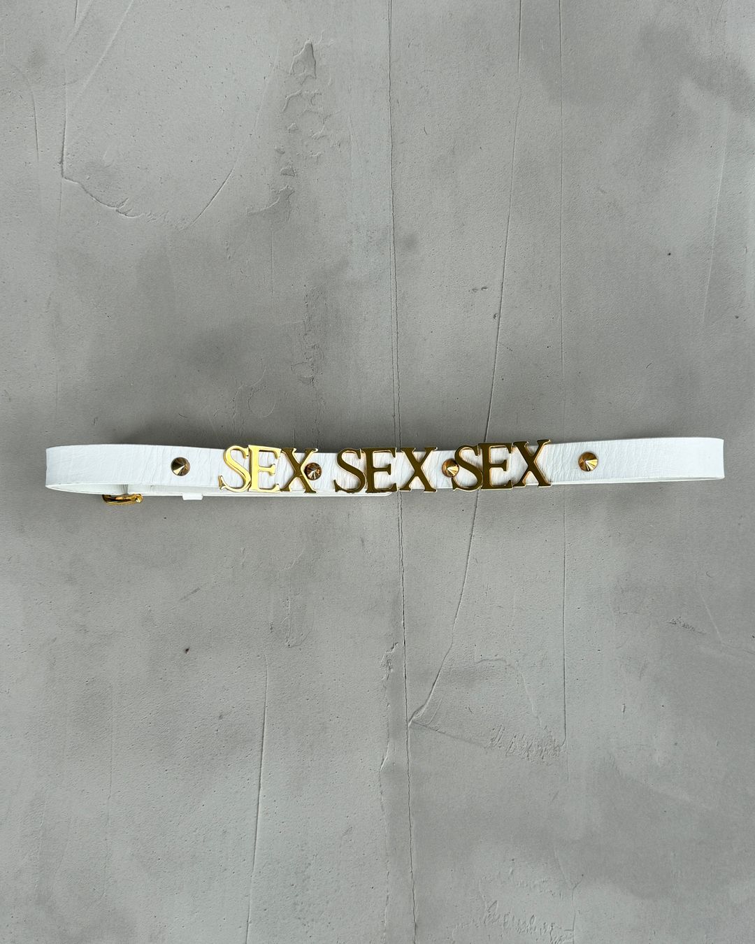 DOLCE AND GABBANA D&G SS03 LEATHER 'SEX' BELT by Dolce and Gabbana D&G in size ONE SIZE from ACCESSORIES category
