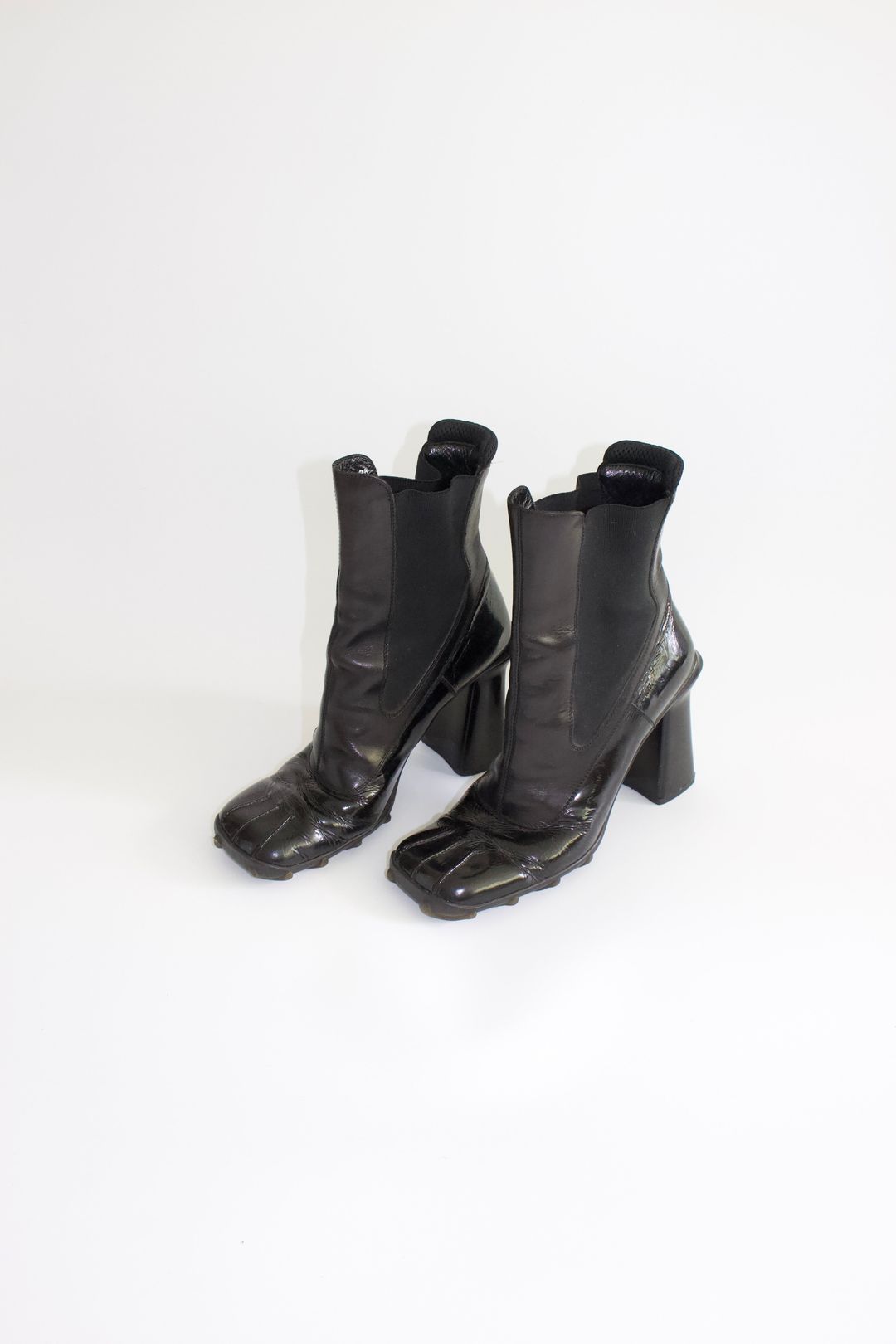 Miu Miu FW 1999 black patent leather boots by MIU MIU in size EU 38 from SHOES category