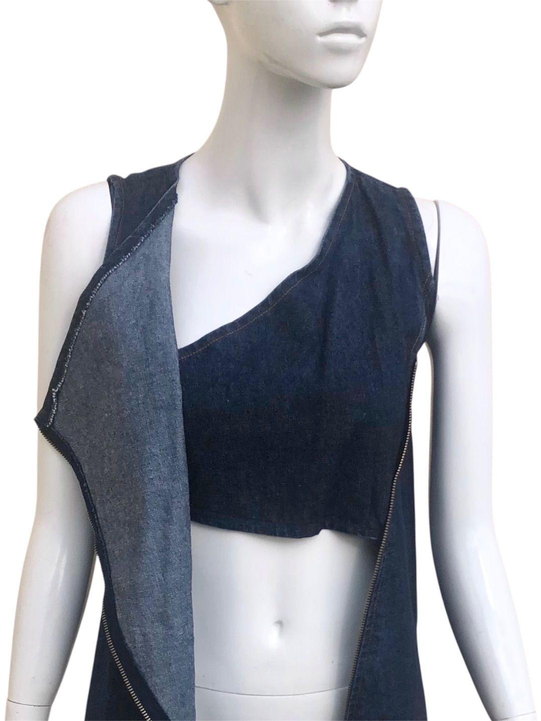 FW 1998 Walter van Beirendonck W&LT transformable denim dress by WALTER VAN BEIRENDONCK in size S from DRESSES category
