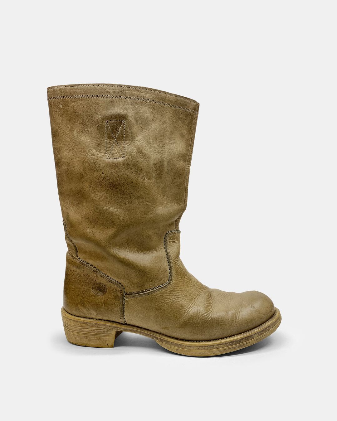 Fred de la Bretoniere 1990s Leather Boots Beige by Fred de la Bretoniere in size EU 37 from SHOES category