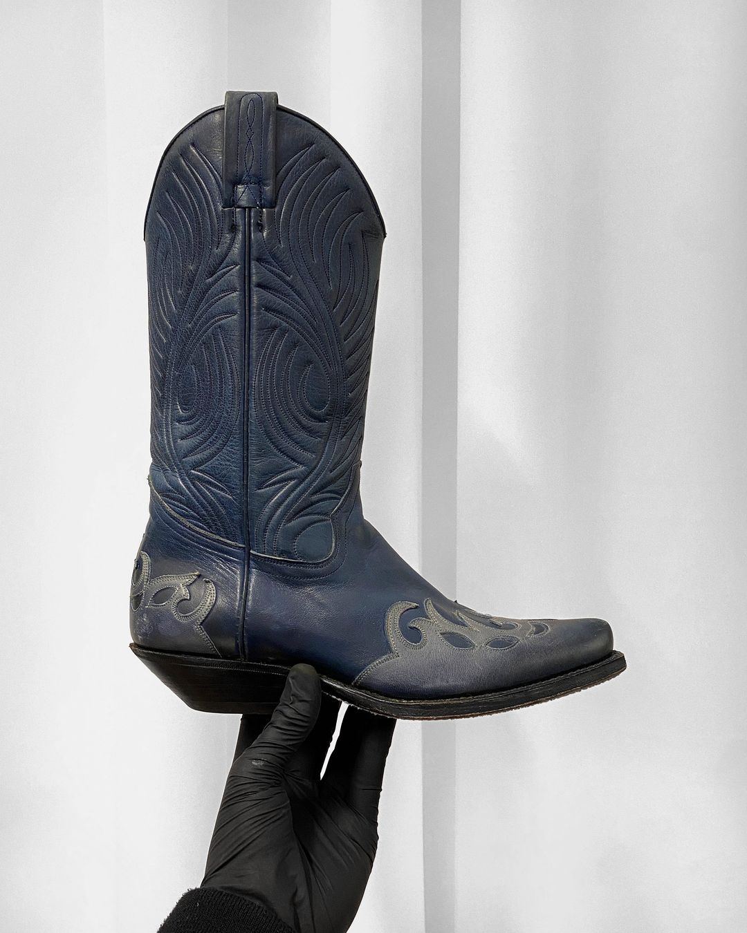 Tony Mora 1990s Ombre Cowboy Boots Blue by Tony Mora in size EU 38 from SHOES category