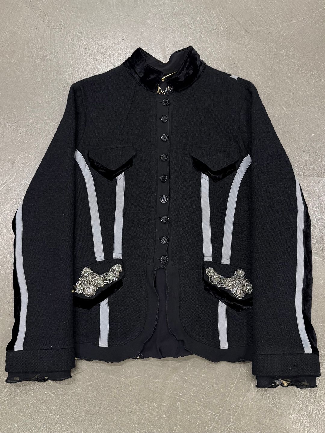 2000s Roberto Cavalli jewel pocket embellished jacket by ROBERTO CAVALLI in size EU 44 from COATS & JACKETS category