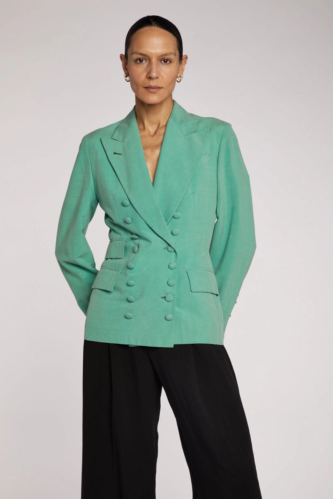 Jean Paul Gaultier  Silk Double Breasted Jacket 90s by JEAN PAUL GAULTIER in size FR 40 from COATS & JACKETS category