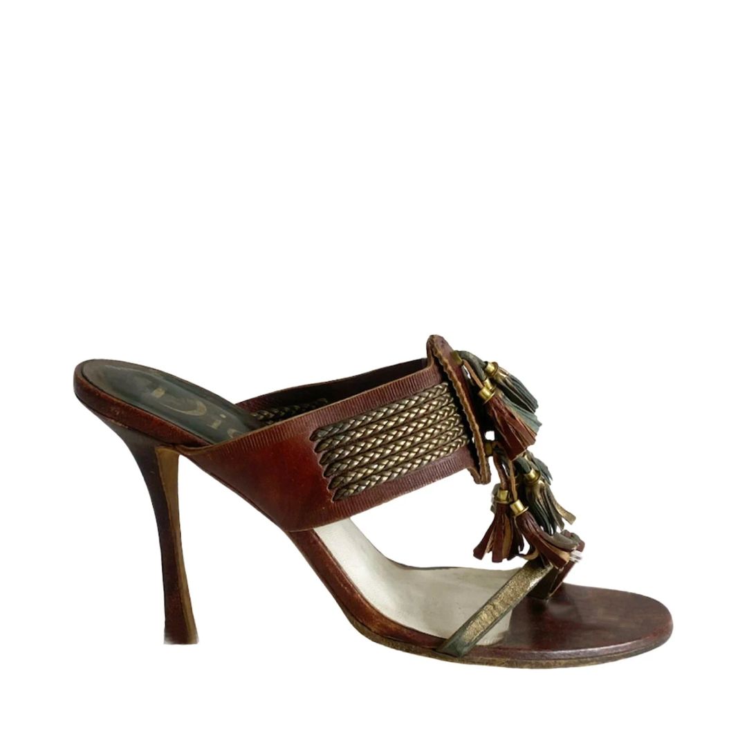 Dior Cowgirl Fringe Heels (39) by CHRISTIAN DIOR in size EU 39.5 from SHOES category