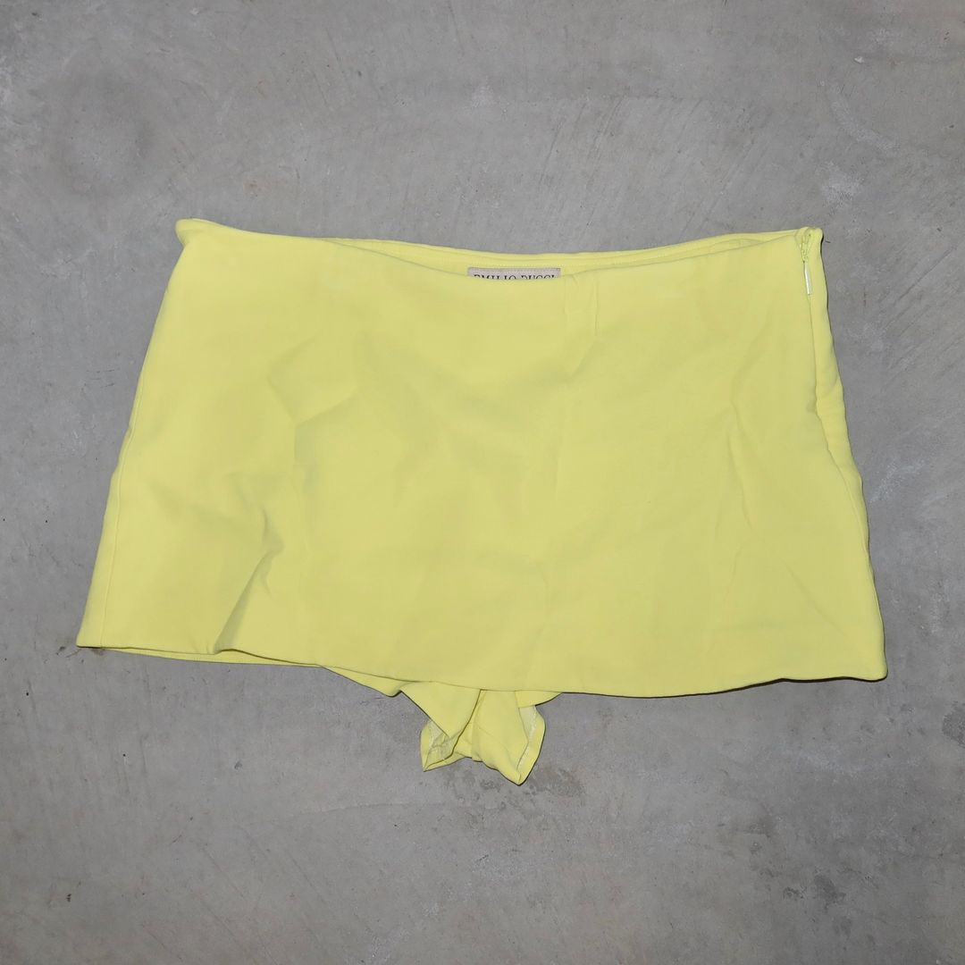Emilio Pucci Yellow Skort by Emilio Pucci in size AU/UK 14 from SKIRTS category