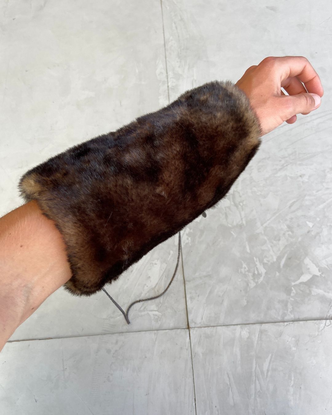 JUNIOR GAULTIER FAUX FUR 'ARM WARMER' BAG by Jean Paul Gaultier Juniors in size ONE SIZE from BAGS category