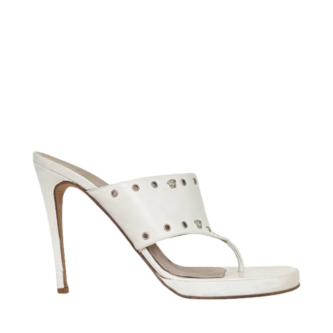 Gianni Versace White Platform Heels (39.5) by VERSACE in size EU 38 from SHOES category
