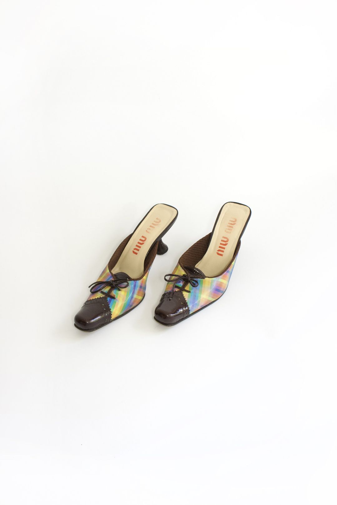 Miu Miu FW 1999 holographic kitten heels by MIU MIU in size EU 38 from SHOES category