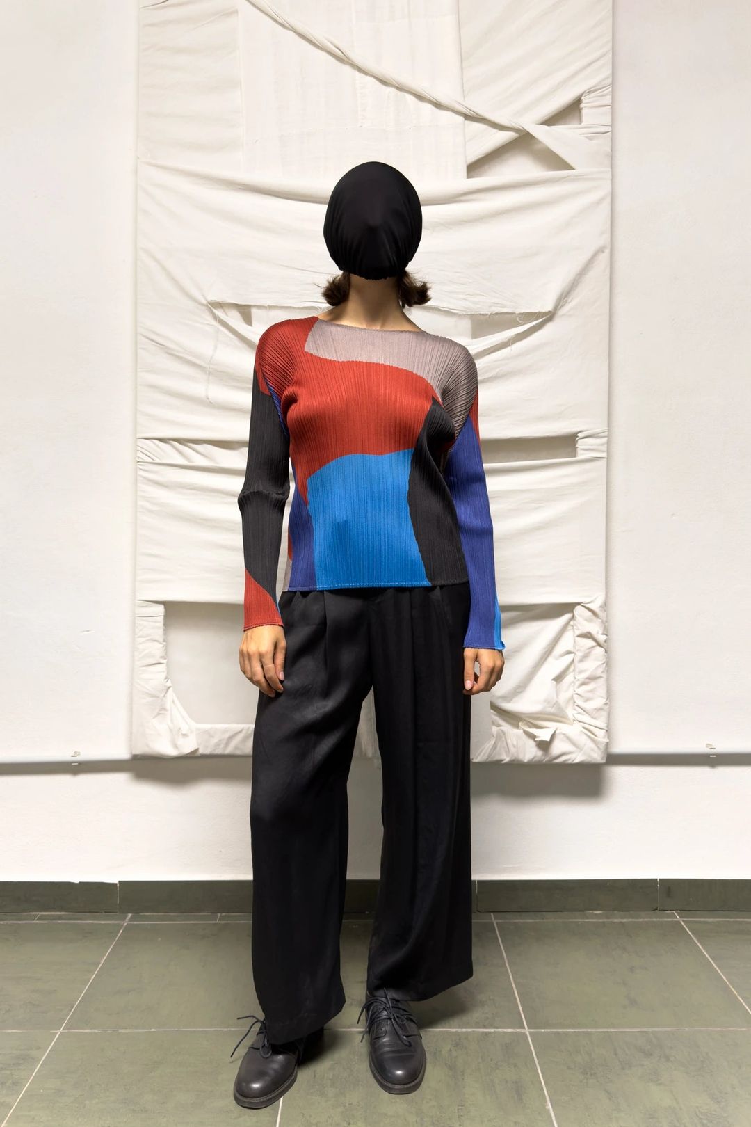 Issey Miyake Pleats Please A/W 2018 multicolour top by ISSEY MIYAKE in size M from TOPS category