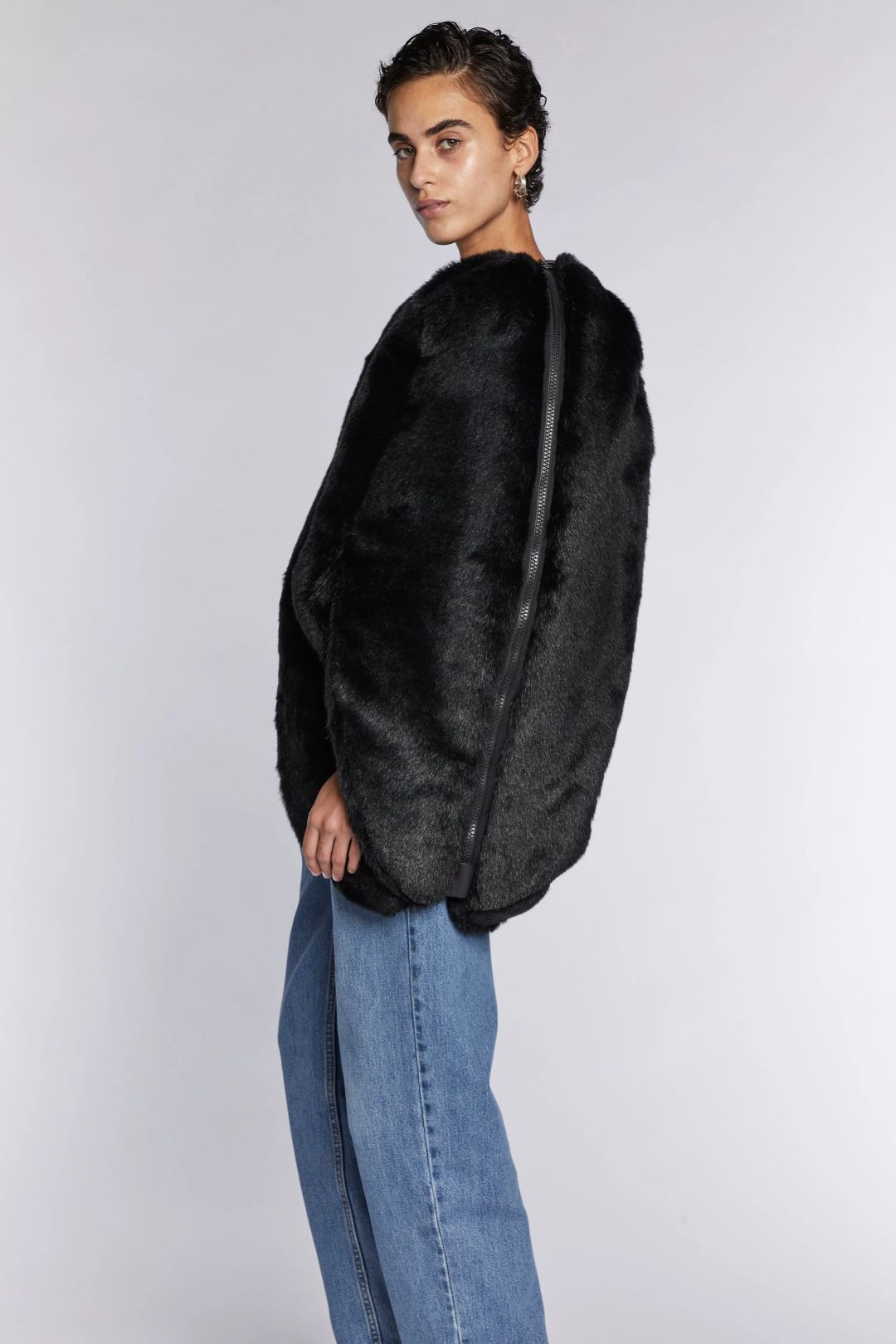 Junya Watanabe Comme des Garçons Faux Fur Cape A/W 2017 by COMME DES GARÇONS in size M from COATS & JACKETS category