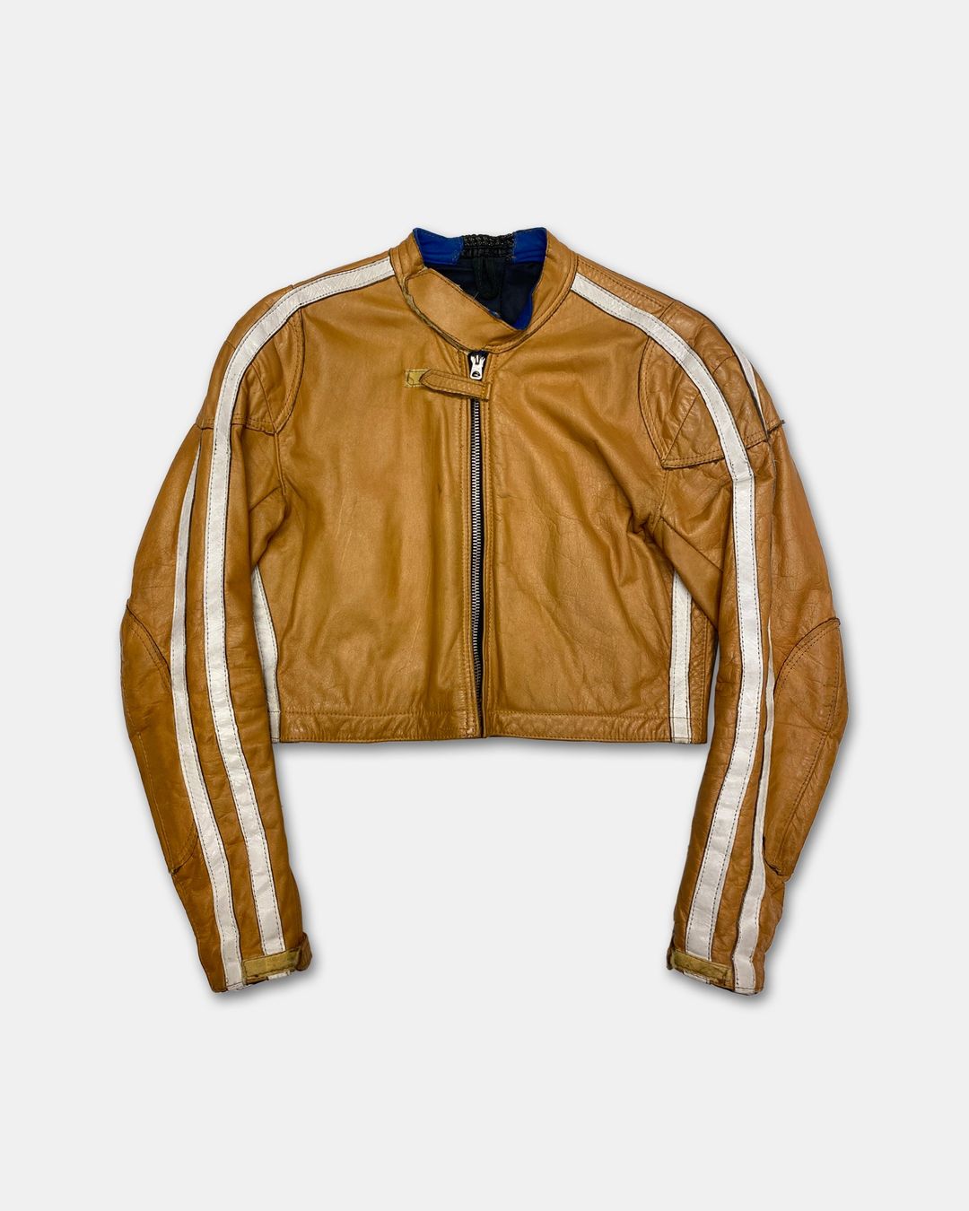 Lewis Leather 1960s Racing Leather Jacket Yellow by Lewis Leather in size S from COATS & JACKETS category